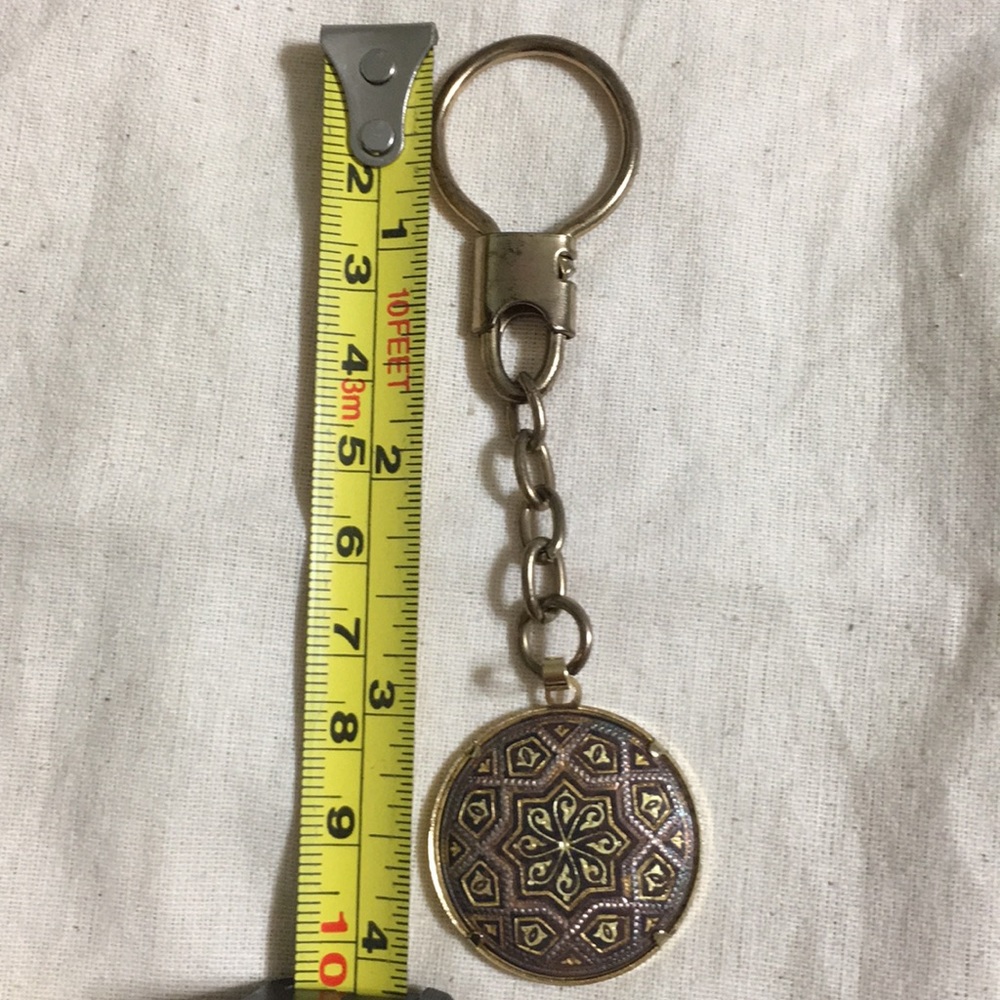 🖤RARE💕design Vintage damascene key ring - Picture 10 of 10